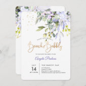 PixDezines Blue Gum Eucalyptus Brunch+Bubble Kaart (Voorkant / Achterkant)