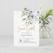 PixDezines Blue Gum Eucalyptus Brunch+Bubble Kaart (Staand voorkant)