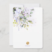 PixDezines Blue Gum Eucalyptus Brunch+Bubble Kaart (Achterkant)