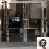 PixDezines Blue Gum Eucalyptus Spring Store Uren Raamsticker (Kantoordeur)