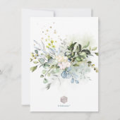 PixDezines Blue Gum Eucalyptus Vrijgezellenfeest Kaart (Achterkant)