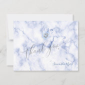 PixDezines Blue Honeycomb Mitzvah Bedankt✡ RSVP Kaartje (Voorkant)