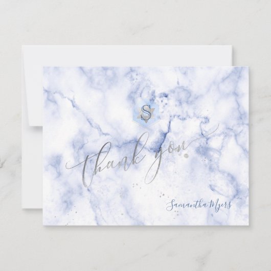 PixDezines Blue Honeycomb Mitzvah Bedankt✡ RSVP Kaartje (Voorkant)