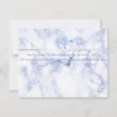 PixDezines Blue Honeycomb Mitzvah Bedankt✡ RSVP Kaartje (Achterkant)