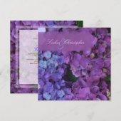 PixDezines Blue Hydrangea Kaart (Voorkant / Achterkant)