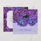 PixDezines Blue Hydrangea Kaart (Voorkant / Achterkant)