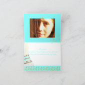 PixDezines Blue Tallit mitzvah bedankt/DIYcolor! Bedankkaart (Binnen)