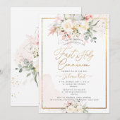 PixDezines Blush Alabaster Rozen Communauteit Kaart (Voorkant / Achterkant)