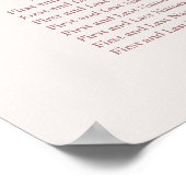 PixDezines Blush Beach Calligraphy, zitplaatsen Poster (Hoek)