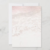 PixDezines Blush Beach / Shoreline Quinceanera Kaart (Achterkant)