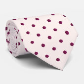 PixDezines BLUSH+BURGUNDY HONINGRATEN Stropdas (Opgerold)