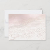 PixDezines Blush Coastal, Zand en Zee RSVP Kaart (Achterkant)