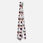 PixDezines Blush Eggplant H2 Flowers DIY Bckgrand Stropdas (Voorkant)