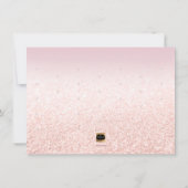 PixDezines Blush Flesh Pink Glitter Save our Date Save The Date (Achterkant)