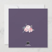 PixDezines Blush Floral Waterverf Mitzvah Kiddush Kaart (Achterkant)