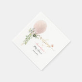 PixDezines Blush Glitter Ballon Elk Evenement Welk Servet (Hoek)