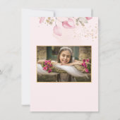 PixDezines Blush Gum Eucalyptus 1e Heilige Communi Kaart (Achterkant)