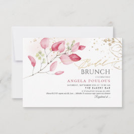 PixDezines Blush Gum Eucalyptus Bridal Brunch Kaart