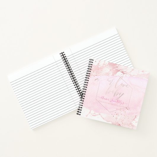 PIXDEZINES BLUSH MARBLE BABY'S FIRSTS NOTITIEBOEK (Binnen)