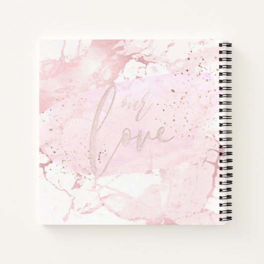 PIXDEZINES BLUSH MARBLE BABY'S FIRSTS NOTITIEBOEK (Achterkant)