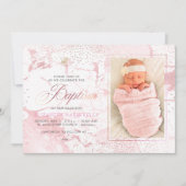 PixDezines Blush Marble+Confetti/Doop Kaart (Voorkant)