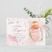 PixDezines Blush Marble+Confetti/Doop Kaart (Staand voorkant)