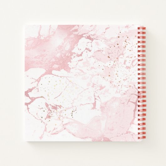 PIXDEZINES BLUSH MARBLE JOURNAL NOTITIEBOEK (Achterkant)