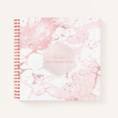 PIXDEZINES BLUSH MARBLE JOURNAL NOTITIEBOEK (Voorkant)