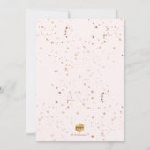 PixDezines Blush Pink Calligraphy Afstuderen Aankondiging (Achterkant)