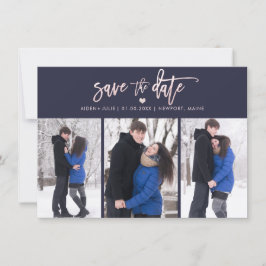 PixDezines Blush Pink Modern Brush Script Save The Date