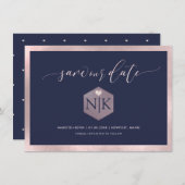 PixDezines Blush Pink Modern Script|DIY Background Save The Date (Voorkant / Achterkant)