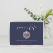 PixDezines Blush Pink Modern Script|DIY Background Save The Date (Staand voorkant)