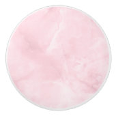 PIXDEZINES BLUSH PINK ROSE QUARTZ MARBLE KERAMISCHE KNOP (Voorkant)