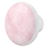 PIXDEZINES BLUSH PINK ROSE QUARTZ MARBLE KERAMISCHE KNOP (Rechts)