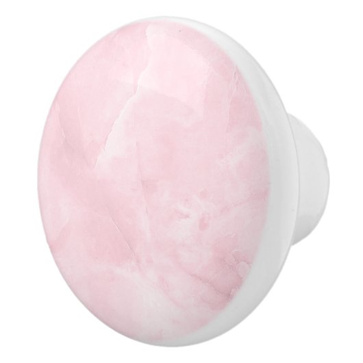 PIXDEZINES BLUSH PINK ROSE QUARTZ MARBLE KERAMISCHE KNOP (Rechts)