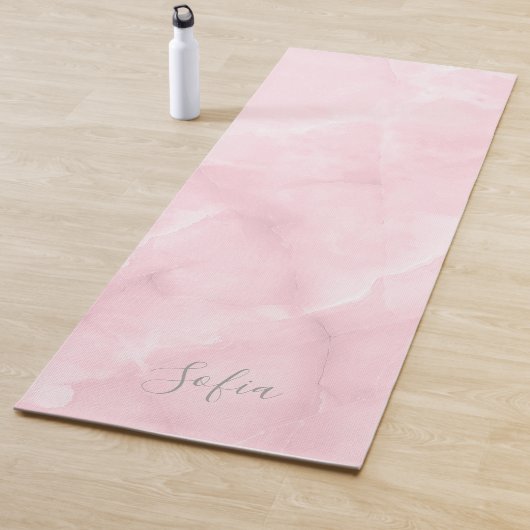 PixDezines Blush Pink Rose Quartz Yogamat (In situ)