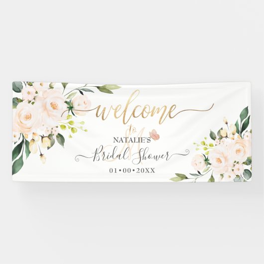 PixDezines Blush Pink Roses Waterverf Flowers Spandoek (Horizontaal)