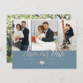 PixDezines Blush Pink Save the Date DIY backgrand Briefkaart (Voorkant / Achterkant)