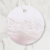 PixDezines Blush Pink Shoreline Bedankt Bedankjes Labels (Achterkant)