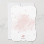 PixDezines Blush Pink Waterverf Wash Bat Mitzvah Kaart (Achterkant)