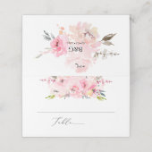 PixDezines Blush Pioenrozen Waterverf Plaatskaartje (Buitenkant ongevouwen)