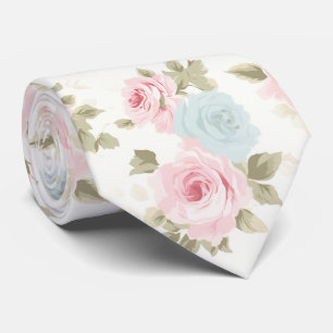 PixDezines Blush Roze Ijsblauw Waterverfrozen Stropdas
