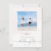 PixDezines Blush Watercolor Zal Jij Bruidsmeisje Z Kaart (Voorkant)