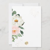 PixDezines Blush Waterverf Doopbloemen Kaart (Achterkant)