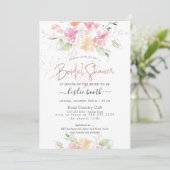 PixDezines Blushing Romance Sweetpea Bruiloftsfees Kaart (Staand voorkant)