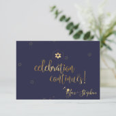 PixDezines B'nai Mitzvah Celebration Kaarten ✡ RSVP Kaartje (Staand voorkant)