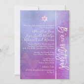PixDezines B'Nei Mitzvah, Blue Ombre Kaart (Voorkant)