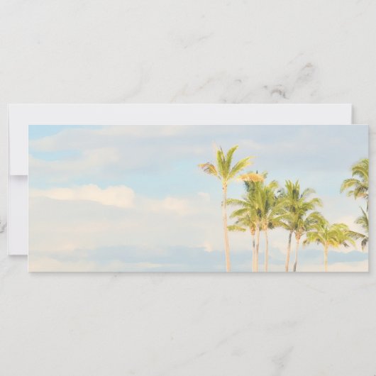 PixDezines Boarding Pass+ Beach Weddenschap Kaart (Achterkant)