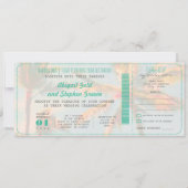 PixDezines Boarding Pass+ Beach Weddenschap Kaart (Voorkant)
