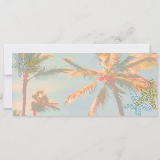 PixDezines Boarding Pass+ Beach Weddenschap Kaart (Achterkant)